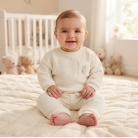 M15963: Baby Unisex Quilted 2 Piece Jog Set (0-9 Months)